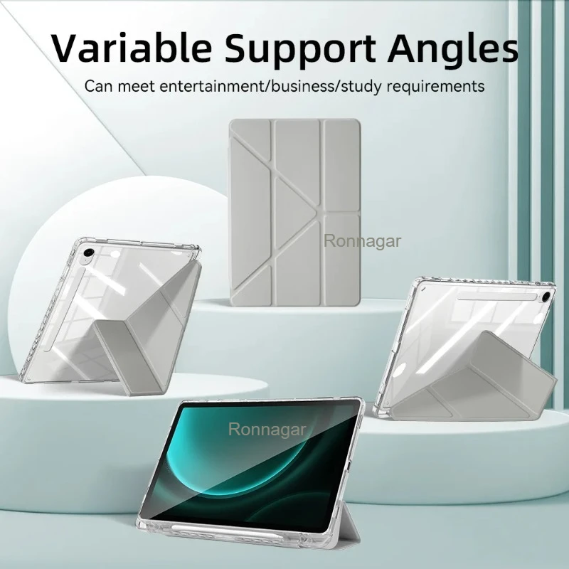 Premium Y Fold Tablet Case - Enhanced Magnetic Closure and Sleek Design