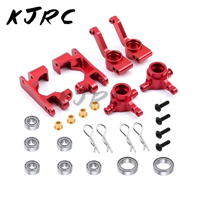 

6pcs Metal Steering Blocks Caster Blocks Stub Axle Carriers for 1/10 Traxxas Slash 4WD VXL RC Car Upgrades Parts Accessories