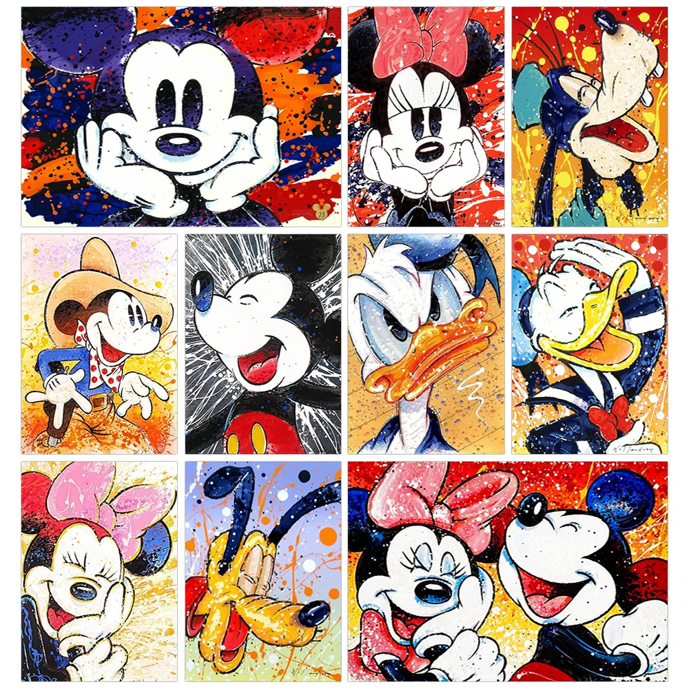 Disney Diamond Painting Cartoon Mickey Mouse Full Round Drill Mosaic