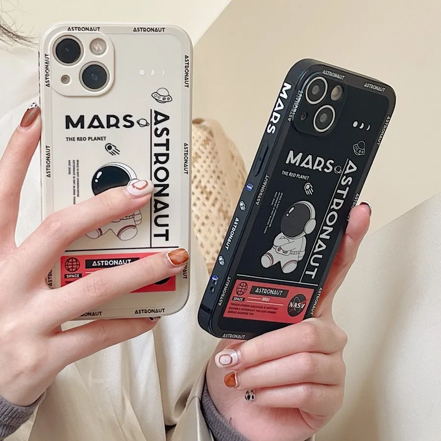 iphone 11 Pro Max  cover עבור Huawei P30 P40 P20 P50 פרו כבוד 50 30 20 Mate פרו 30 40 פרו Y9 ראש 2019 מקרה creative אסטרונאוט סיליקון כיסוי Coque case iphone 11 Pro Max 