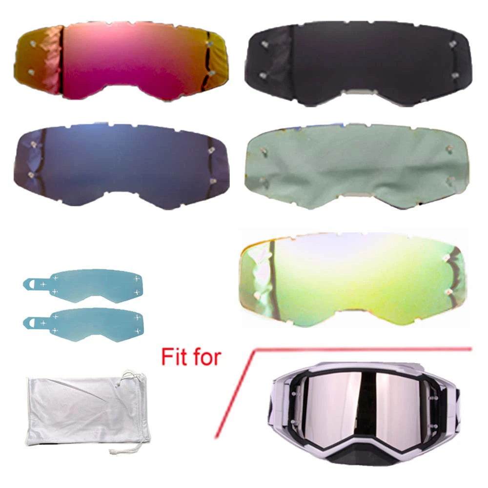 

Multicolors Lens for Goggles MTB Bike Sunglasses Replacement Lenses Sunglasses Accessories Motocross Glasses Tearable Film