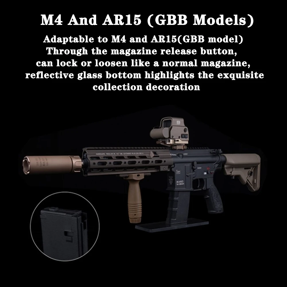 AR Display Stand (GBB) maintenance and display base fit M4 & AR15 (GBB model) mounts Hunting Gear decorative ornaments brackets