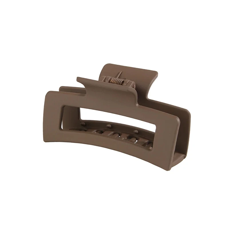 Square Matte Shark Hair Clip | Non-Slip Solid Color Hair Accessory