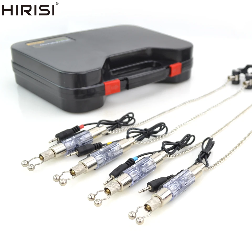 thumbnail image 2 of Hirisi 4-Piece Carp Fishing Swinger Set – Adjustable Bite Indicators In Red, Yellow, Blue, Green 2 of 13