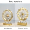Netherlands Designer LED Ferris Wheel Table Lamp for Bedroom Living Kid Room Desk Decor Stainless Steel Rotating Night Lighting 6