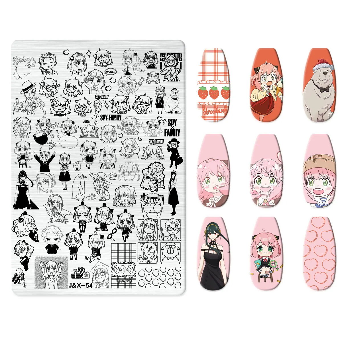 Cartoon Character Halloween Nail Art Stamping Plate Template Wizarding Animals Heart Image Stencil Mold Nail Printing Tools Draw 2