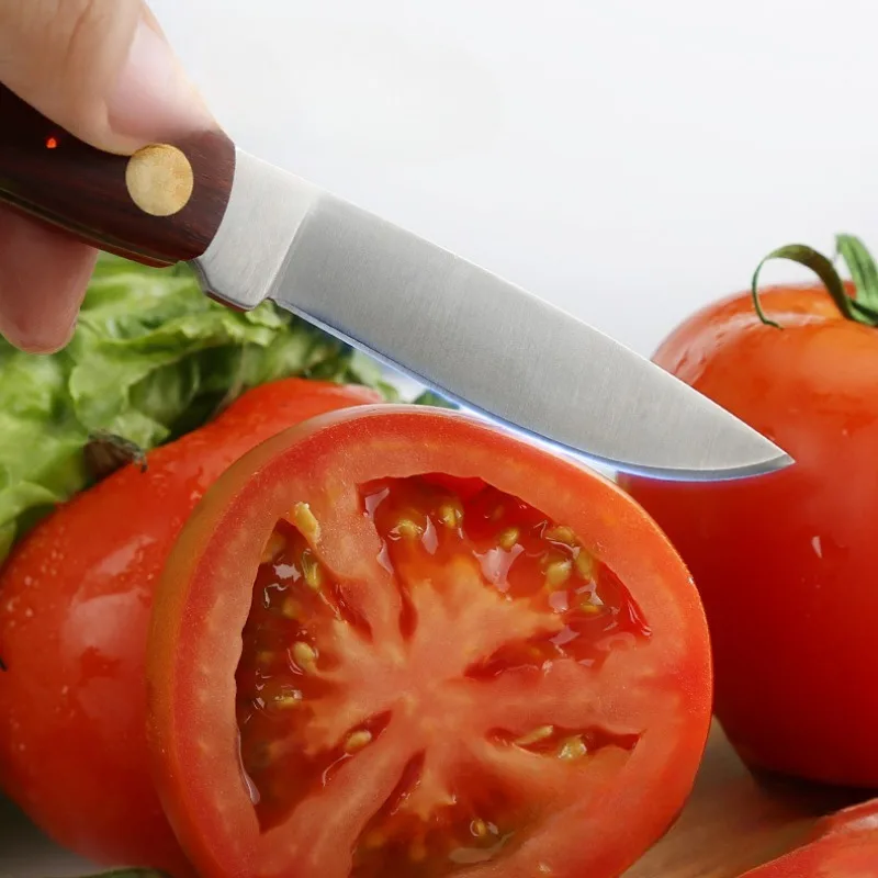 Mini Folding EDC Pocket Knife Stainless Steel Fruit Paring BBQ Hand Meat Knife Portable Cleaver Kitchen Chef House Cutlery