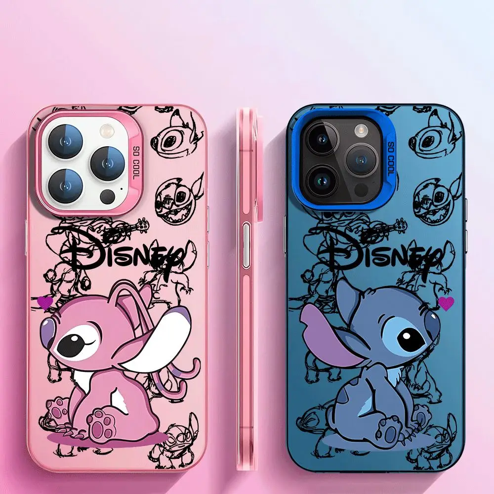 Disney Cute Stitch etui na telefon Apple iPhone 15 Pro Max 13 14 Plus 12 Mini 11 Pro XR 8 SE 7 6S XS MAX etui