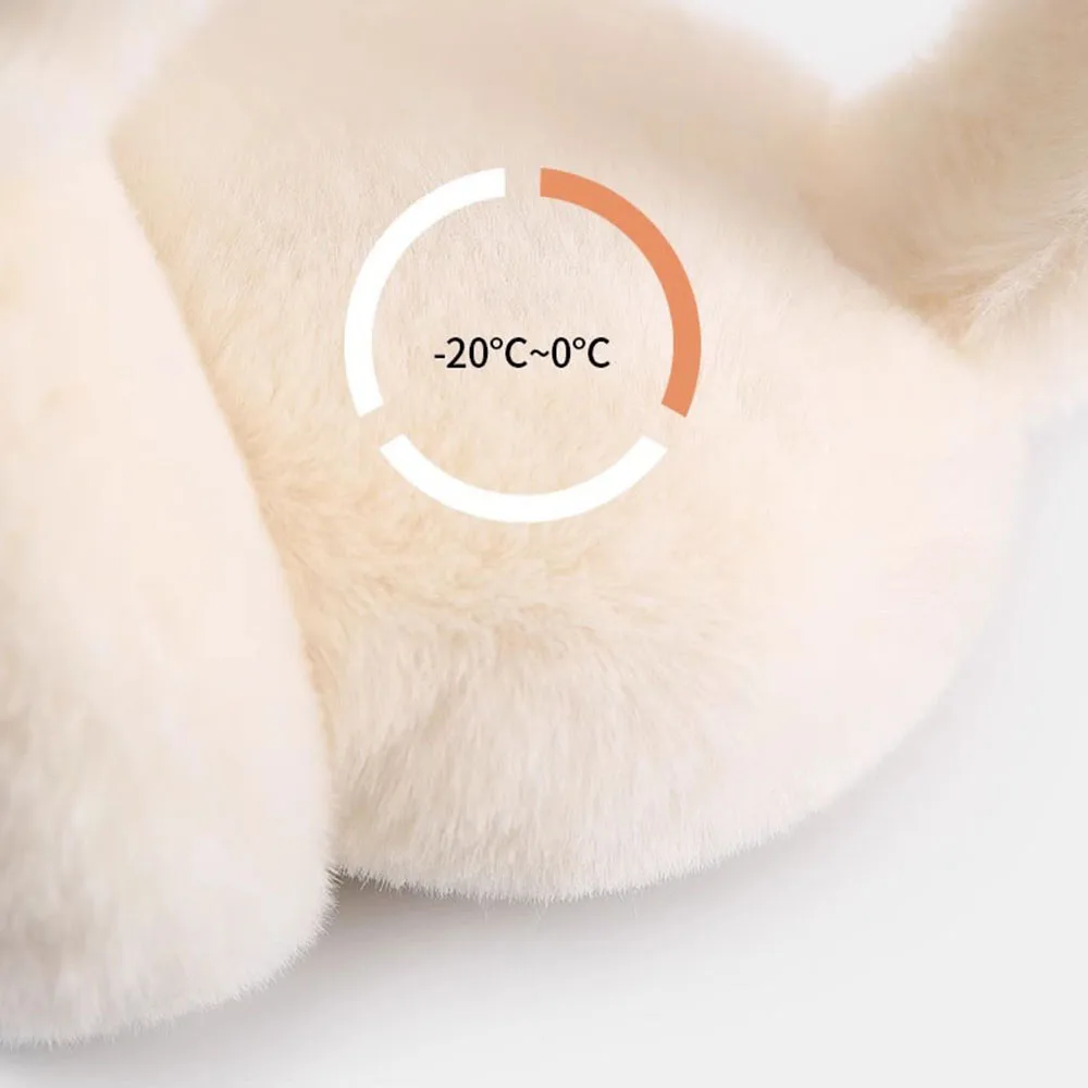 Fashion Autumn Winter Earmuffs for Women Men Ear Warmer Plush Solid Color Adjustable Foldable Ear Muffs Earflap Earmuffs warm earmuffs