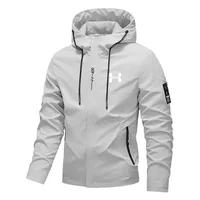 Veste à capuche streetwear pour homme printemps-automne 2026 – Nouvelle veste décontractée zippée ample pour activités de plein air, randonnée, jogging, coupe-vent 6