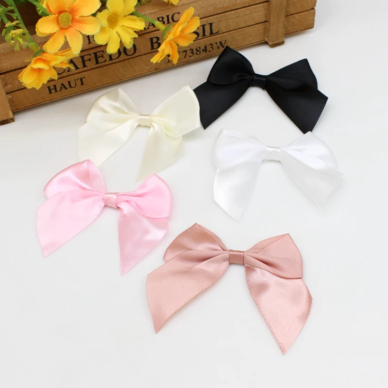 Description Picture 2 of item20/50PCS 65*65mm Ribbon Bows Decoration Bows For Craft Packages Small Bowknot Craft Wedding Christmas Tree for Clothes Accessori