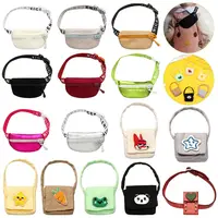 Vest Cloth Bag PU Leather Bag Purse Dollhouse 1/6 1/8 1/12 Dolls Backpack OB11 Doll Accessories Kids Toys Fashion Accessory 1