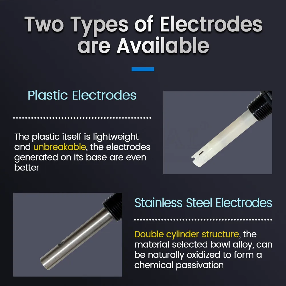 Din 레일 유형 PH EC 플라스틱 전극 프로브 감지기 RS485 2-in-1 센서 농업 양식업을 위한 산업용 하수 모니터