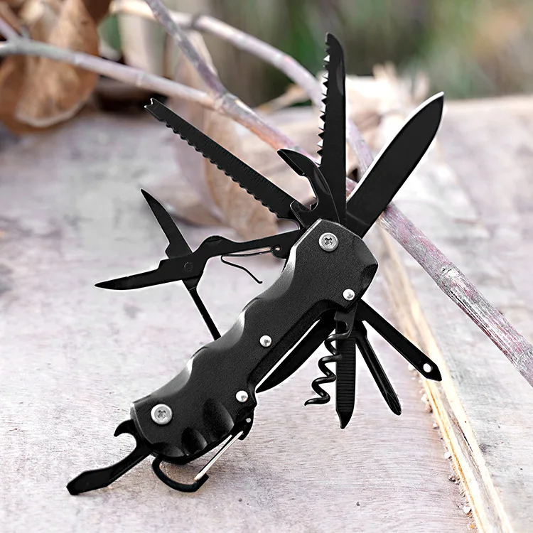 Outdoor portable camping emergency survival tool, multifunctional axe, hammer, knife, home repair combination tool