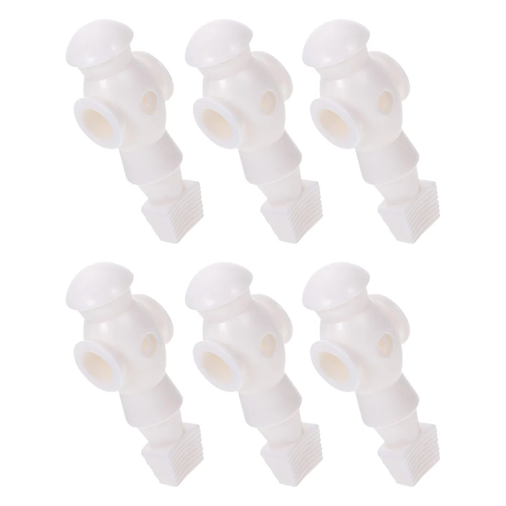 

6 Pcs Foosball Accessories Player Athletes Dolls Desktop Football Men Toy Soccer Game Toys Replacement Mechanical