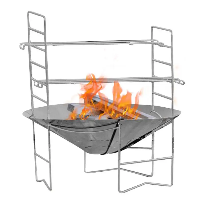 Firepits A Legna Griglia Portatile Griglia Da Cucina Fornello Da Campo Stufa A Legna Con Borsa Portaoggetti Griglia Per Barbecue Da Cucina Per