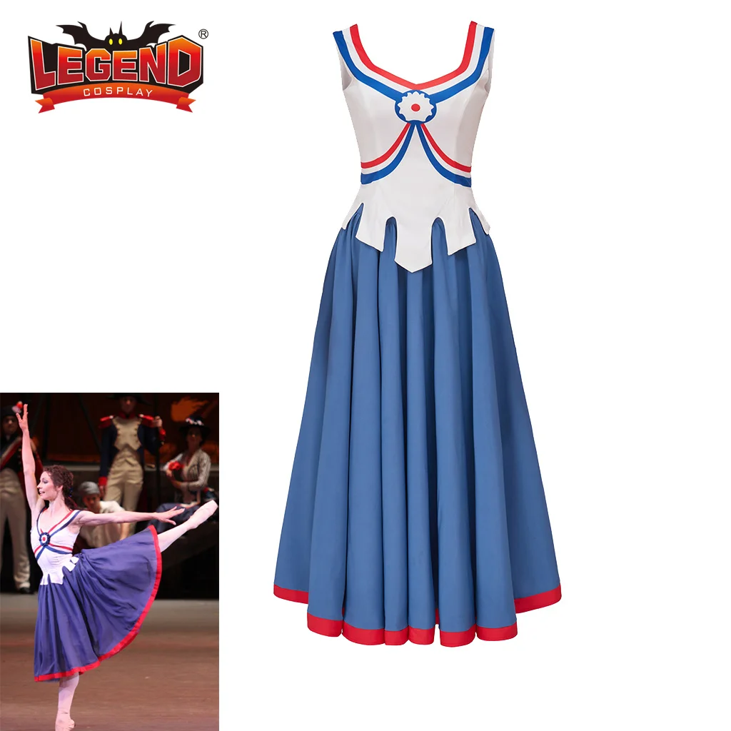 

Балетный костюм «Пламя Парижа», косплей-платье, танцевальные костюмы для музыкального театра, балетный сценический костюм, наряд