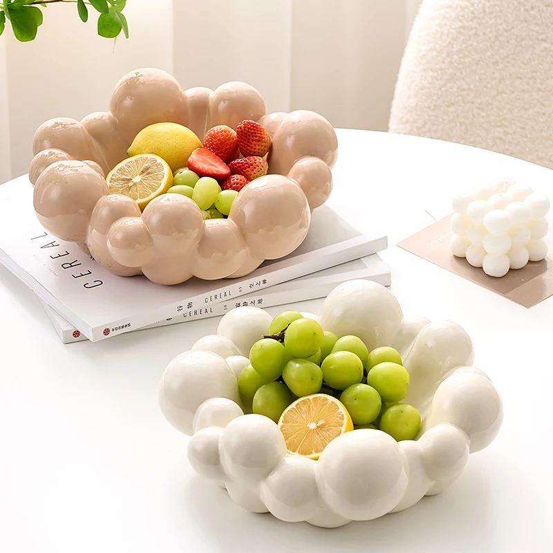 Assiette à Fruits Secs de Luxe avec Couvercle