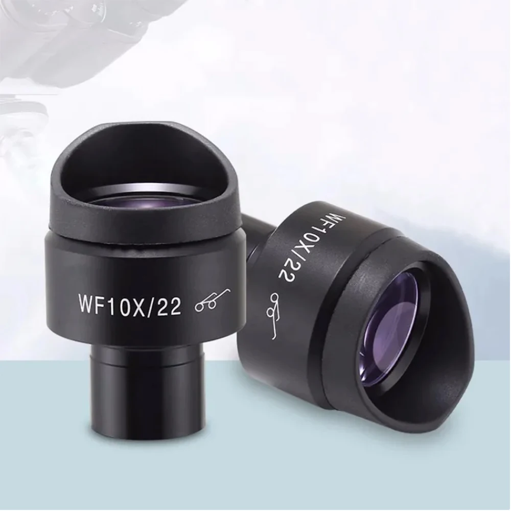 High Eye Point Wide Angle Microscope Eyepiece with Diopter Adjustment - 22mm Field of View