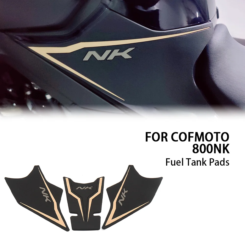 Motorcycle Gas Fuel Tank Sticker Protector Sheath Knee Tank Pad Grip Decal With Logo For CFMOTO 800NK 800nk 800 NK anti slip knee grip traction decal for yamaha xsr900 xsr900 xsr 900 xsr 900 2022 tank oil side pad with protector logo sticker