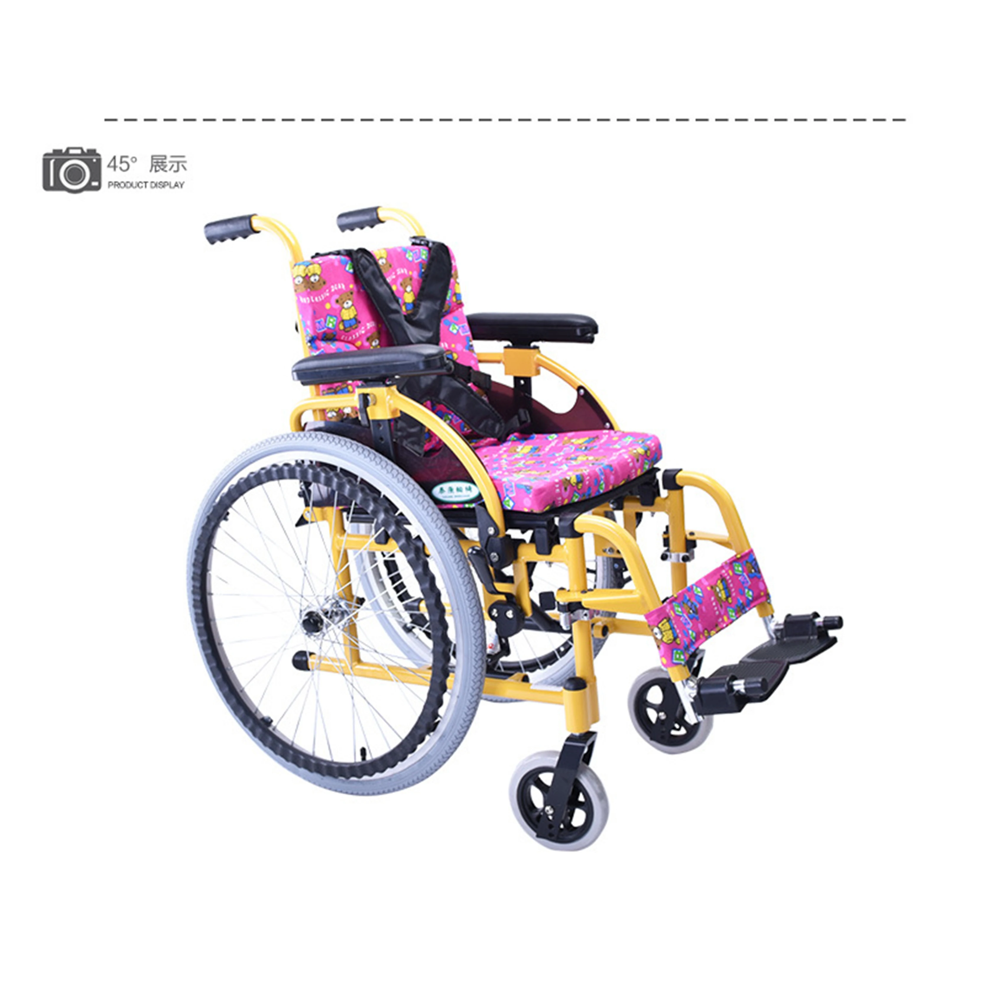 Children's manual wheelchair scooter disabled vehicle