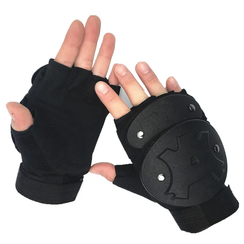 War God Tortoise Shell Anti Riot Half Finger Tactical Gloves fingerless gloves anti cut gloves cut resistant gloves diving gloves
