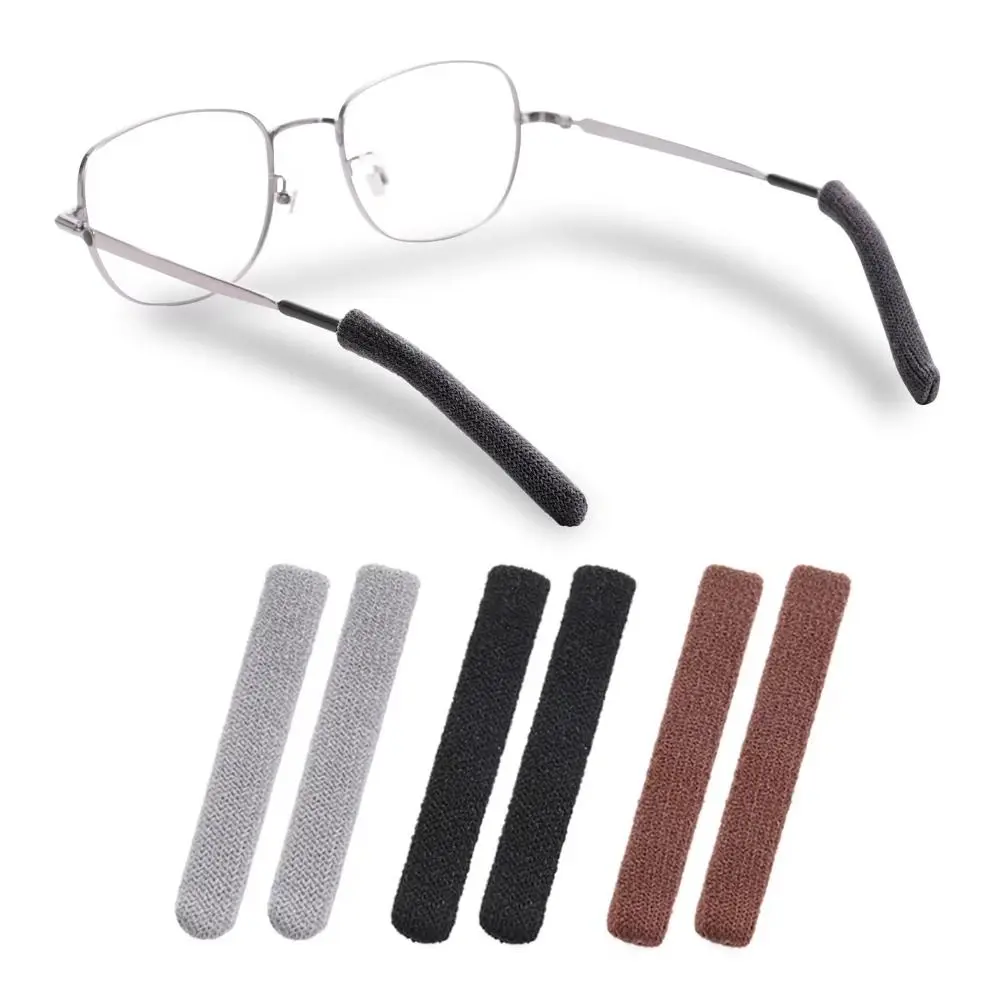 

Anti-Slip Eyeglasses Temple Tips Sleeve Made of Wool Tip Ear Grip Glasses Retainers Cushions Glasses Slip Set