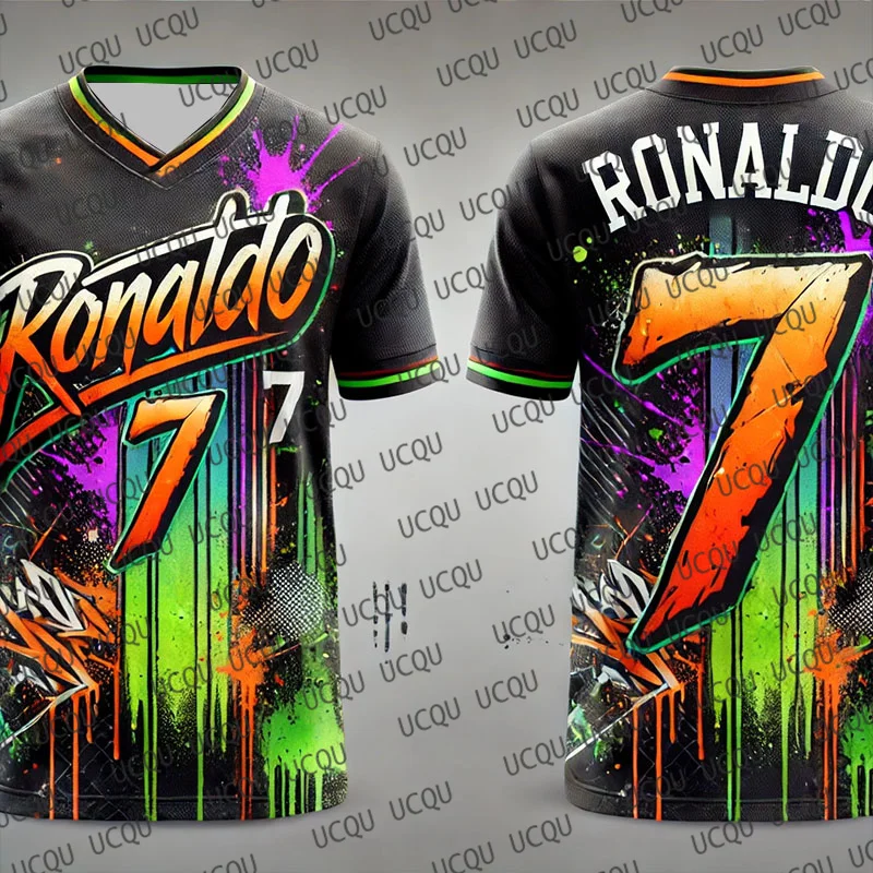 2025New Special Edition Graffiti-Fußballtrikot Bellingham Nr. 5 Fußballtrikot Trainingsuniform Atmungsaktives Oversize-Herren-T-Shirt – Detail 11