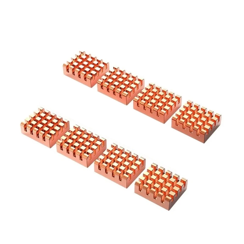 F3MA 12x13x5mm 순수 구리 칩셋 방열판 라디에이터 방열판 CPU LED 전원용 테이프가 있는 냉각 핀 Active Compo