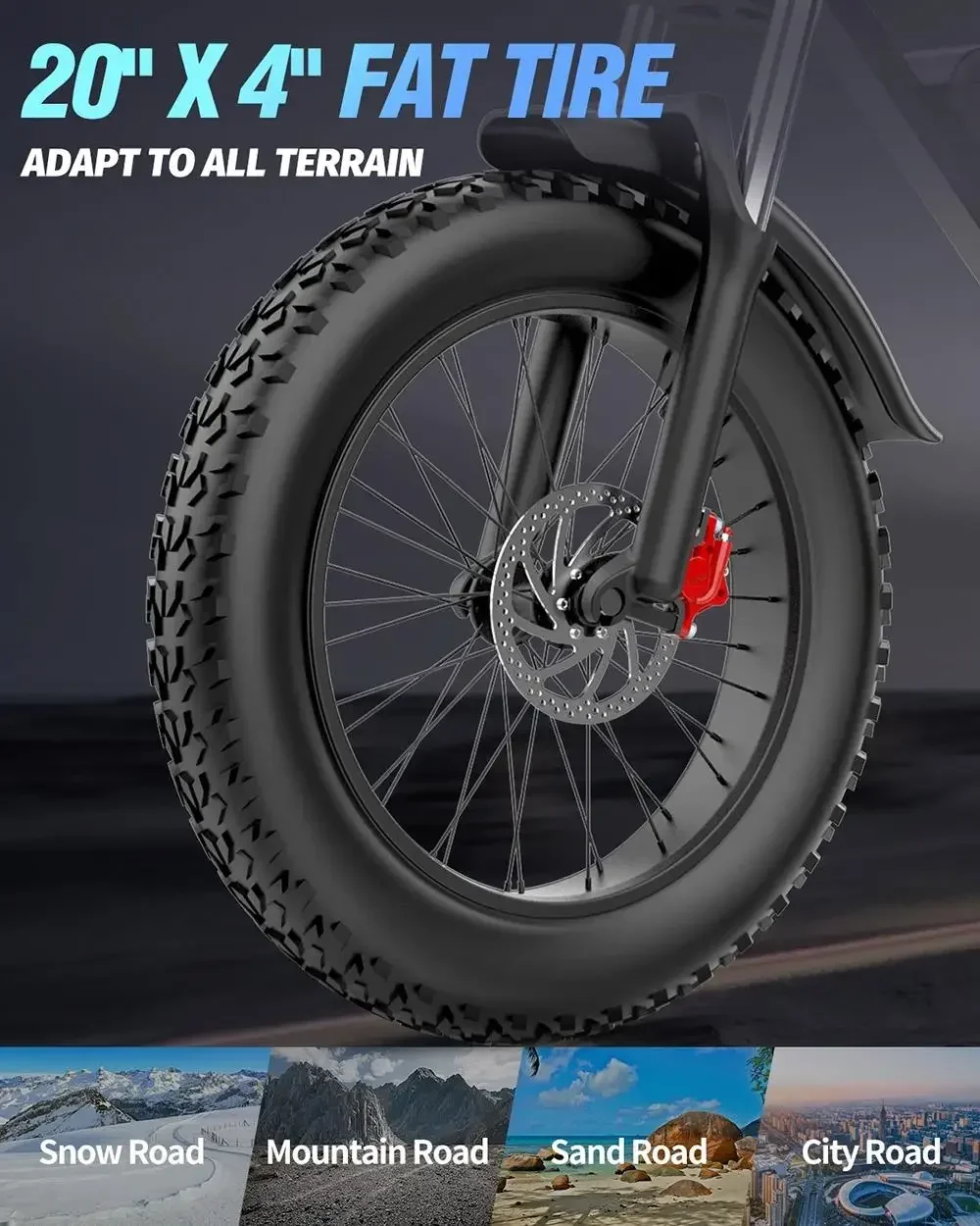 Electric Bicycle Electric Bike Ebike Ridstar Q20 Pro 2000W Dual Motor 40AH Dual Battery Top Speed 60KM/H 20*4Fat Tire Mountain