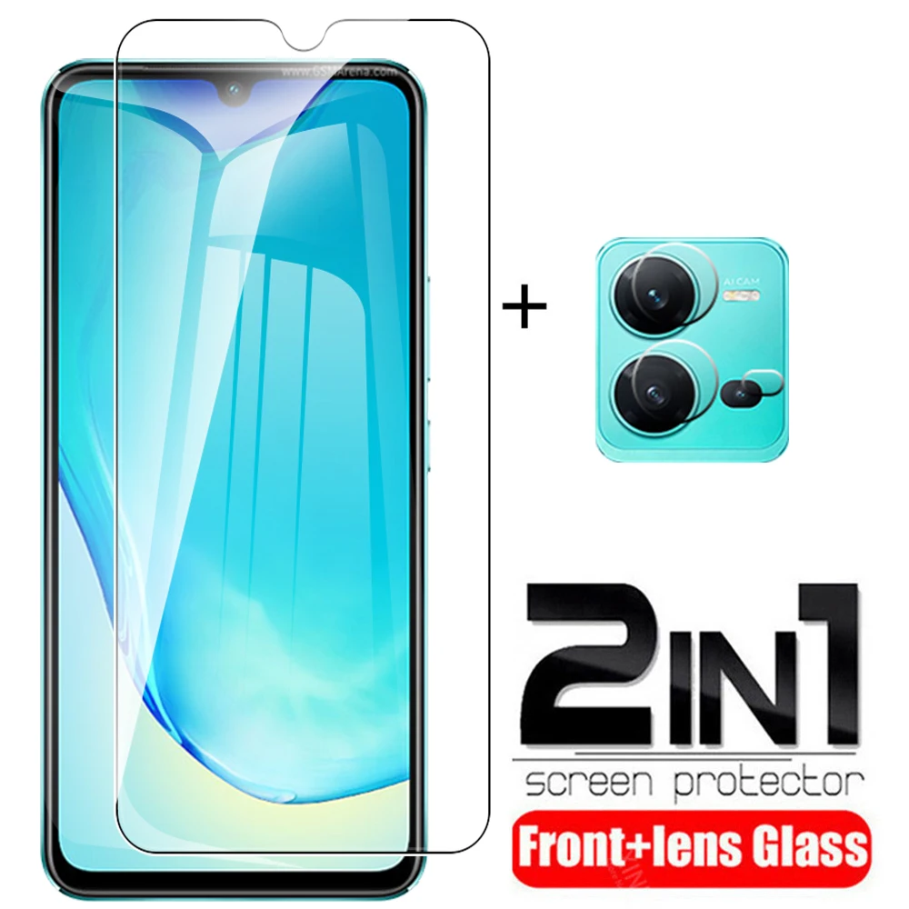 KEYSION Tempered Glass Full Cover For VIVO V27 5G V27e HD Screen...