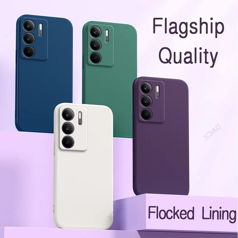 Enhanced Liquid Silicone Shockproof Phone Case - Soft Protective Anti-Drop Cover