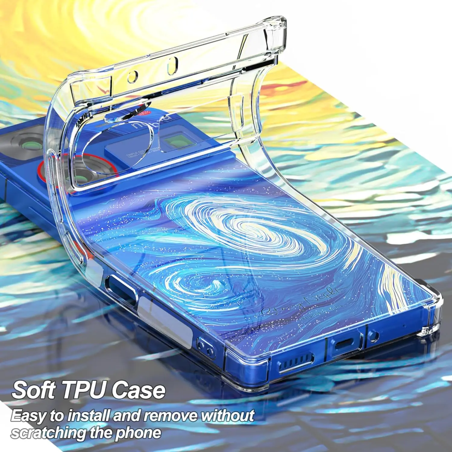 충격 방지 소프트 TPU 후면 커버 케이스, 강화 코너, ZTE nubia Z60 Ultra Z60 Ultra