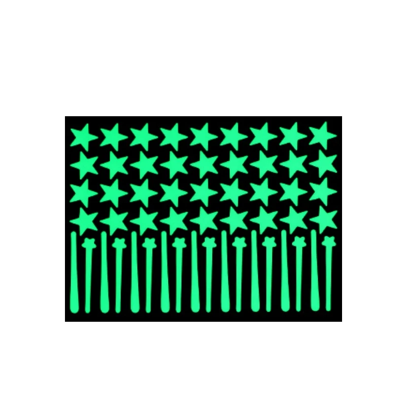 Glow-in-the-dark Stars Polka Dot Flat Bedroom Personality Romantic Creative Highlight-emitting Wall Stickers Glow-in-the-dark