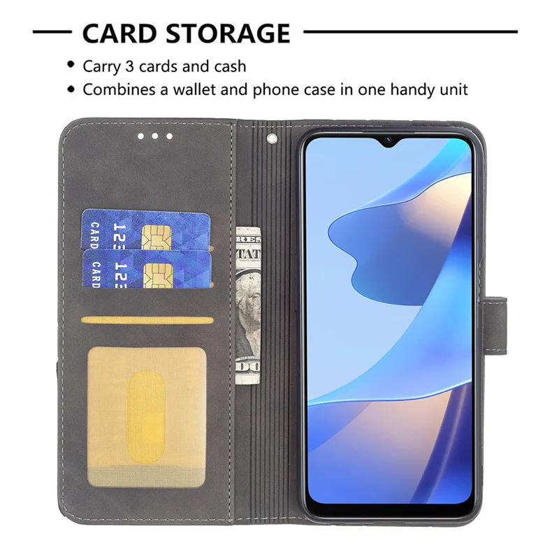 Luxus-Leder-Telefon-Kasten für OPPO A57 4G Funda sFor OPPOA57 A 57 4G A16 A16s OPPOA16 OPPOA16s Wallet Flip Cover Coqu_voghion.com