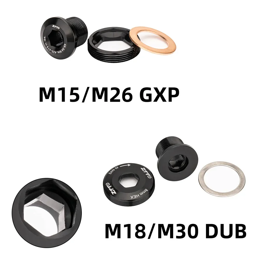 

DUB GXP Cranks Screw Crankset Cover ForM18/ M30 M15/M26 Crankset Locking Screw Crank Bolt Cap MTB Road Bicycle Accessories