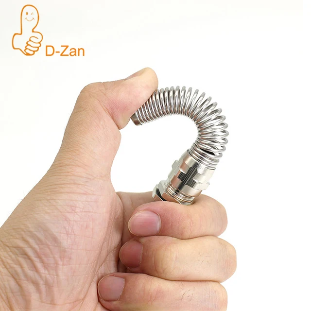 M20 M22 M24 M25 PG16 PG13.5 Metal Flex Protect Cable Gland with Spiral Spring Protector