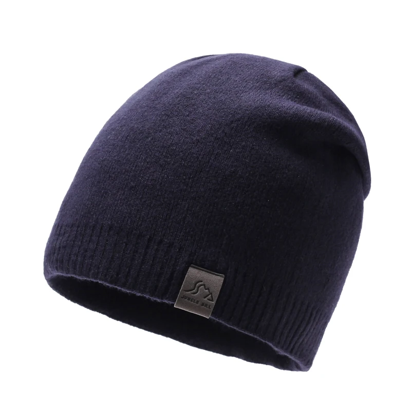 Men's Beanie Hats, Cold Hats, Ice Outdoor Warm Knit High Elastic Velvet Soft Hats
