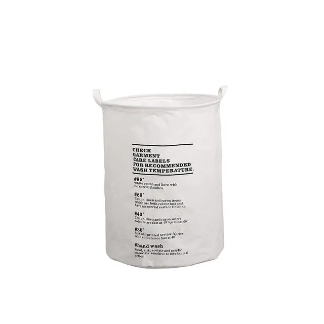 Mosoda Kosár Nappali Akadályozó Ruhák Tároló Szervező Fogantyú Mosható, Újrahasznosítható Háztartás 2 Típusú - Image 4