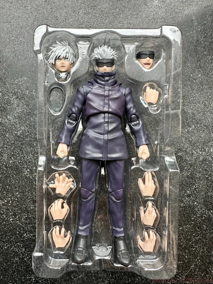 バンダイ-satoru gojo jujutsu kaisenアクションフィギュア,s.h.