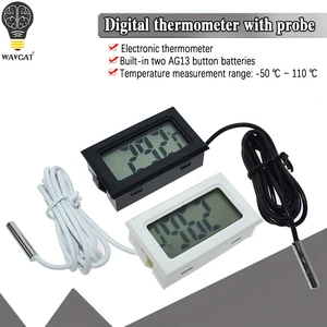 Image for Mini Convenient Digital LCD Thermometer Sensor Hyg 