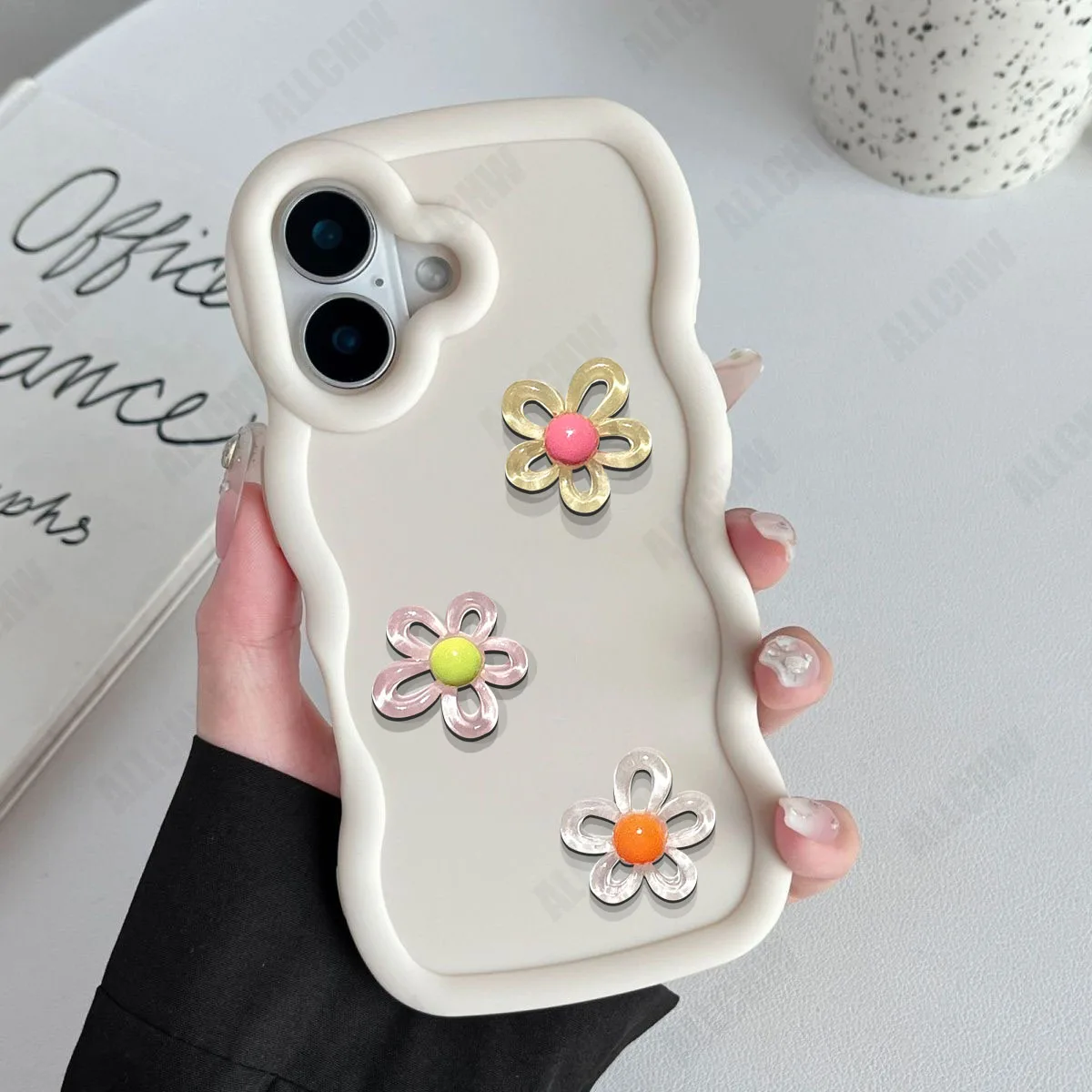 Cute Flowers Candy Wavy Silicone Soft Phone Case