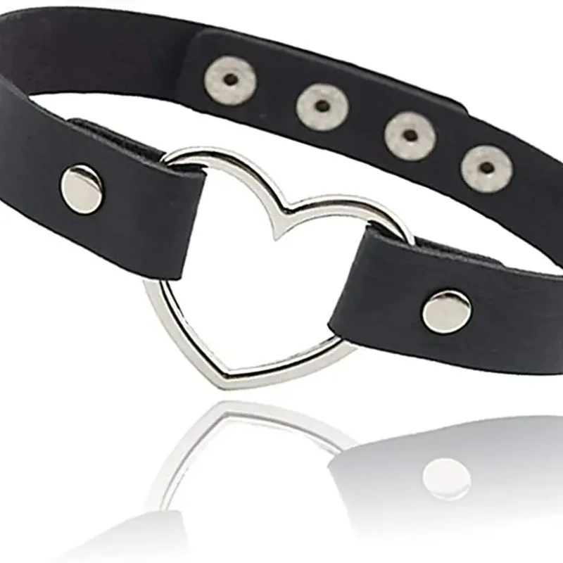 Gothic Choker Necklaces Women Girls Rivet Leather Rock Kpop Punk Collars Black Cool Collar velvet choker necklaces,metal choker necklace,lace choker necklaces,women jewelry