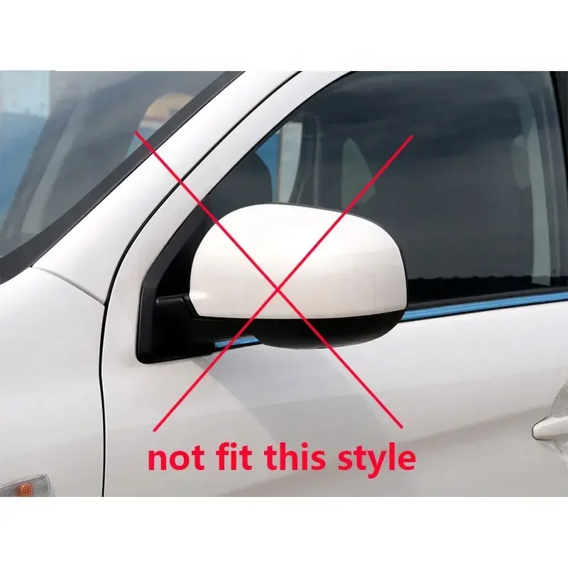 미쓰비시 아웃랜더 2013-2018 외부 사이드 미러 커버 리드 윙 도어 쉘 캡 하우징