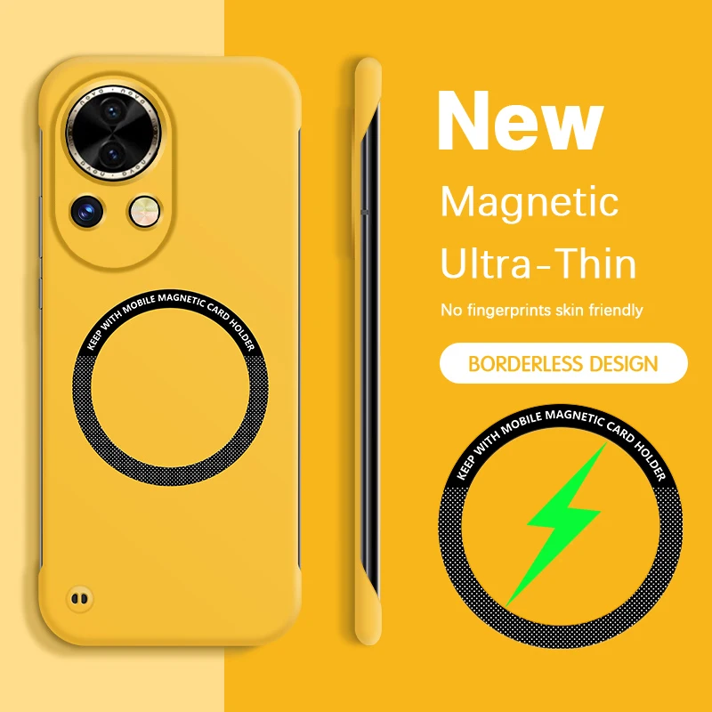 Sleek Magnetic Frameless Phone Case - Durable, Minimalist Design
