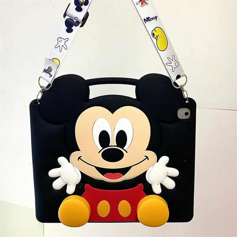 Adorable Cartoon Minnie Silicone Stand Case for Tablets - Adjustable and Protective Shell