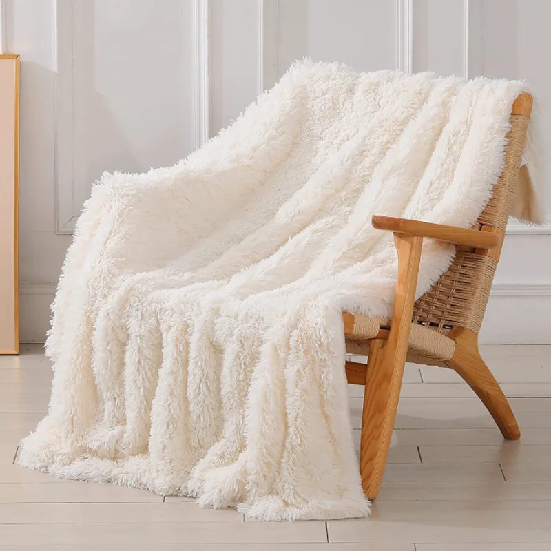 

Утолщенное пушистое одеяло, теплое зимнее покрывало на кровать, Ститч, двойные боковые одеяла и пледы для домашнего декора