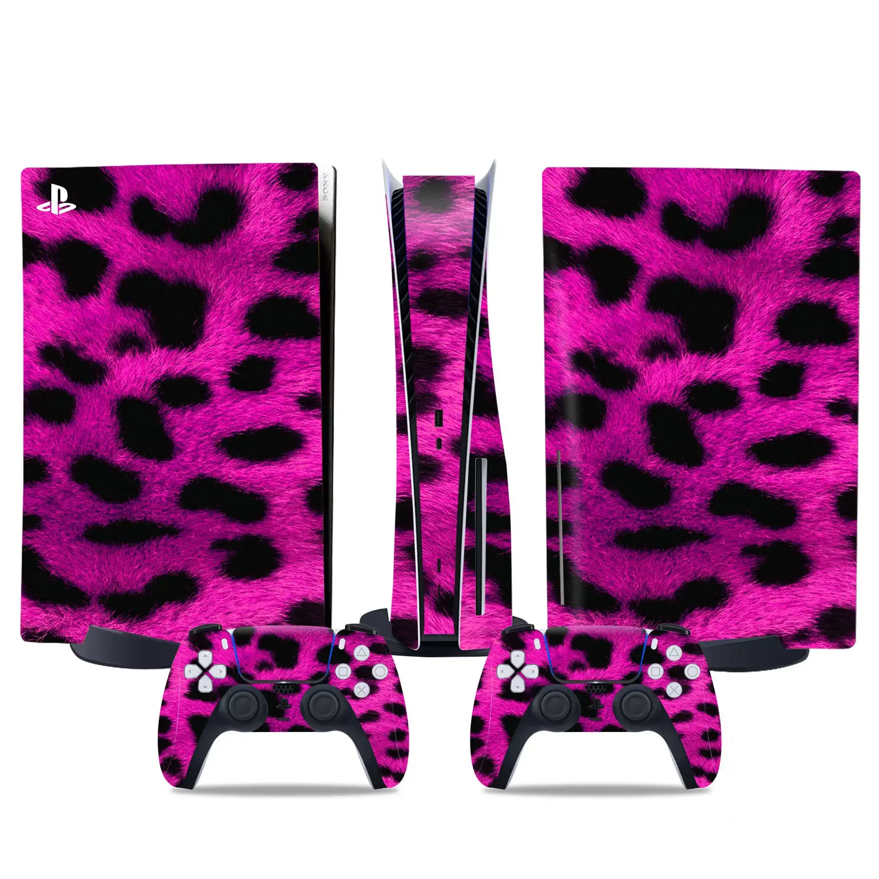 Nuovo Design Decalcomania Pelle Per Ps5 Disc Edition Skin Sticker + 2 Pezzi Controller Skin Per Ps5 Disc Edition Accessori Di Gioco
