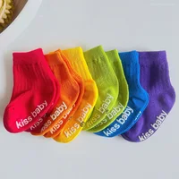 Spring Autumn New Baby Children Sock Comfortable Sweat-absorbing Breathable Non Slip Infant Kids Stockings Boy Girl Cotton Socks 1