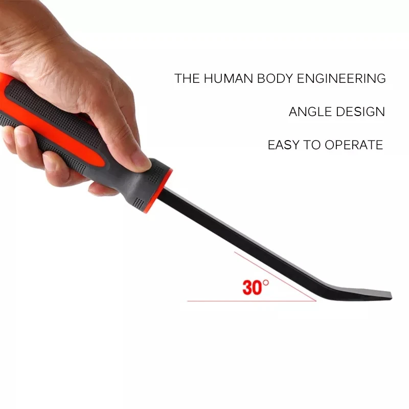 8-18inch Multi-Function Long Tire Crowbar 30&deg; Tire Replacement Tool Car Pry Bar Heavy Duty Crowbar CV-R Removal Hand Tools